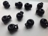 10 Black golfball Spring Loaded CordLock toggle 5mm