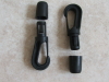 5mm Black Plastic Bunge Shock Cord hook  x 5