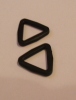 25mm black plastic Triangle x 10