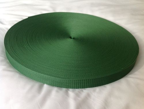 25mm Polypropylene Webbing Strapping Forrest Green x 100 metres