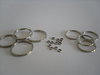 10mm Round Split Rings For Key Rings Bags Purses x 10