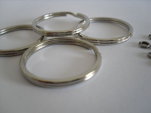 30mm Round Split Rings For Key Rings Bags Purses x 50